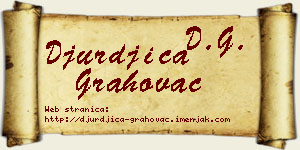 Đurđica Grahovac vizit kartica